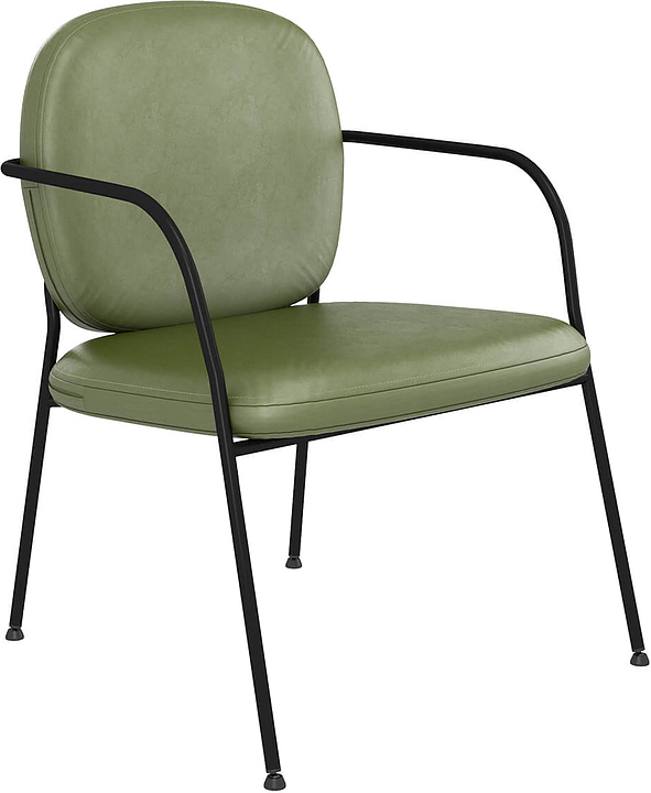 Стул Sheffilton SHT-AMS121 оливковый / черный матовый