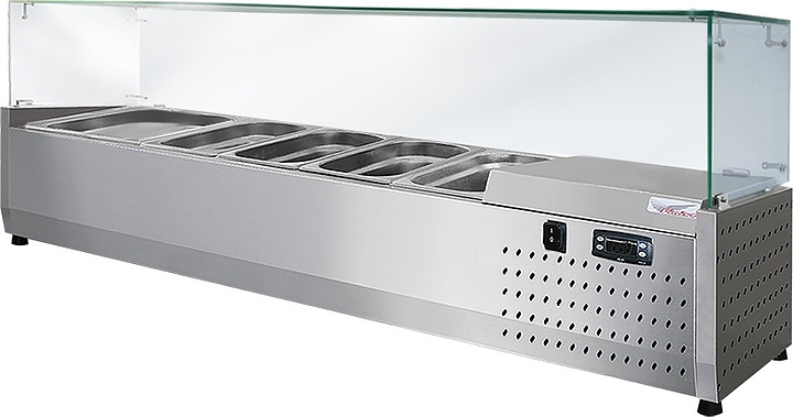 Витрина холодильная Finist ToppingBox НХВсп-4.5 с прямоугольным стеклом