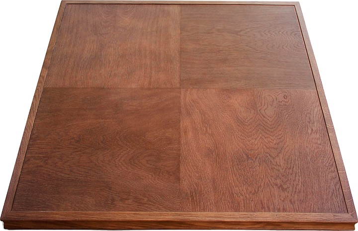 Столешница Sheffilton SHT-ТT 80/80 (МДФ / дуб / шпон «квадрат») квадратная коричневый дуб