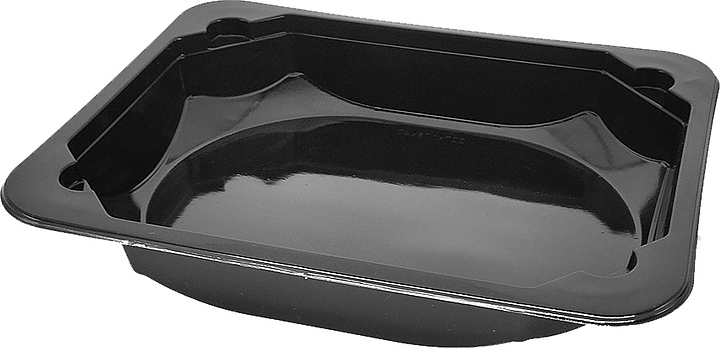 Лоток для технологии SKIN Георг Полимер ППf MAP 227х178х40 ФС черный (280 шт/кор)