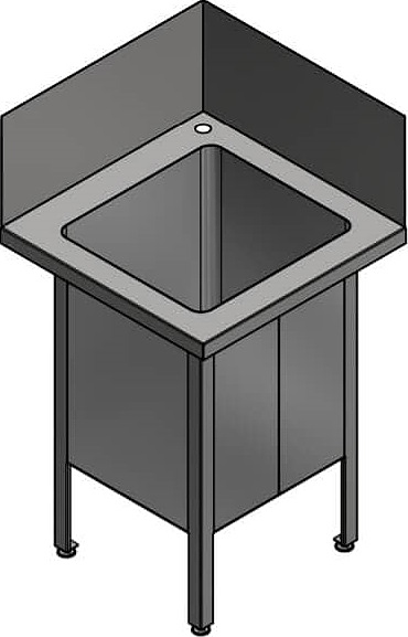 Ванна моечная Oceanus 7-002.5 630x630x1160 мм )нерж. сталь)