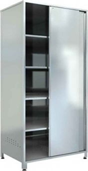 Шкаф кухонный Assum ШДК-П-1200/600/1800 (нерж. сталь)