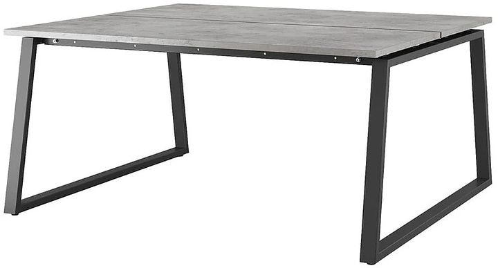 Стол офисный КОБОР TR/2-80/140 black/chicago