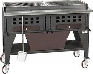 Гриль предвижной на углях для стейков PEVA B/B 150