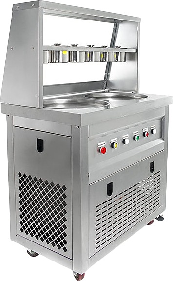 Фризер для жареного мороженого Foodatlas KCB-2Y (контейнеры, 2 компрессора)