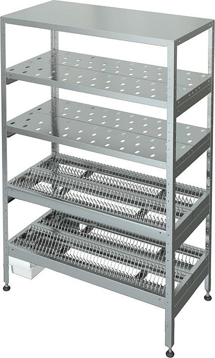 Стеллаж для тарелок Марихолодмаш СУ-5-0,6/1,2/1,8 нерж. сталь