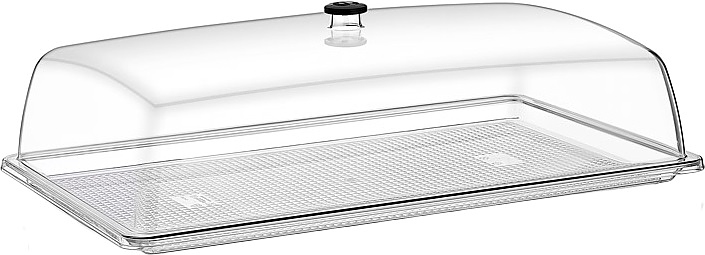 Крышка для подноса Gastroplast GF-11 GN1/1 53х32,5 см h=12,5 см (поликарбонат) прозрачная