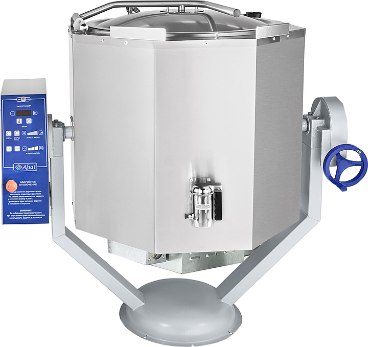 Котел пищеварочный Abat КПЭМ-160-ОМР-ВК со сливным краном
