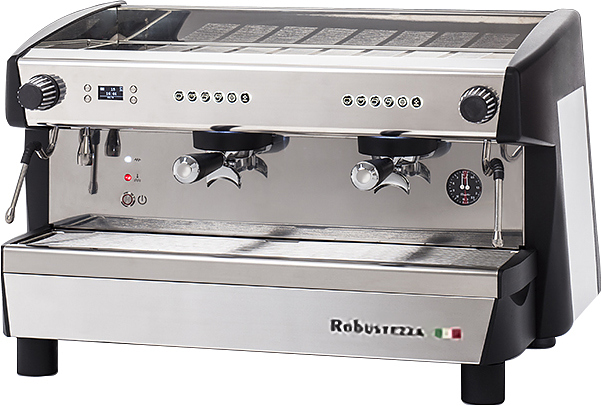 Кофемашина ROBUSTEZZA DE2E высокие группы+дисплей, мультифазная, черная