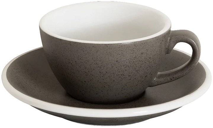 Кофейная пара Loveramics Egg Flat White C088-82BGL/C088-77BGL 150 мл, гранитный (granite)