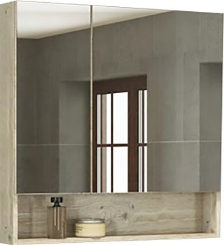 Шкаф зеркальный Comforty Парма-80 80х80 см