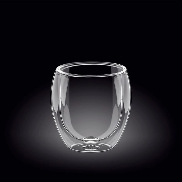 Стакан Wilmax 888762 300 мл d=75 мм h=100 мм (термостекло) прозрачный