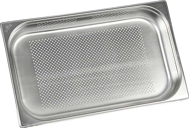 Гастроемкость Luxstahl 811-2SP GN 1/1-65 (530х325х65) перф., нерж.