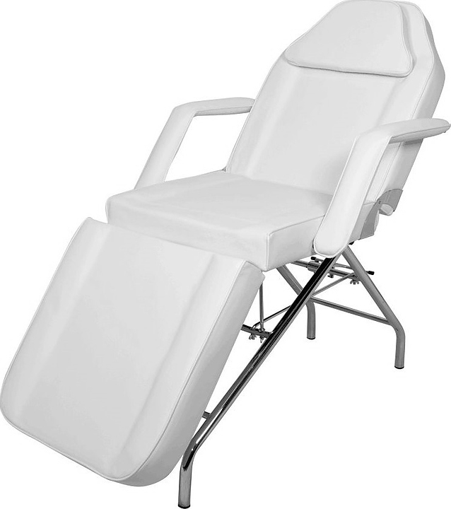 Кресло косметологическое Мэдисон&Co МД-3560, каркас хром, белое