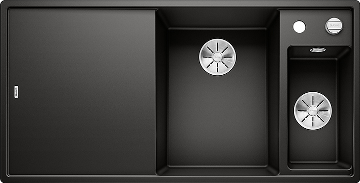 Кухонная мойка Blanco Axia III 6 S InFino Silgranit (+столик ясень) правая мойка черная