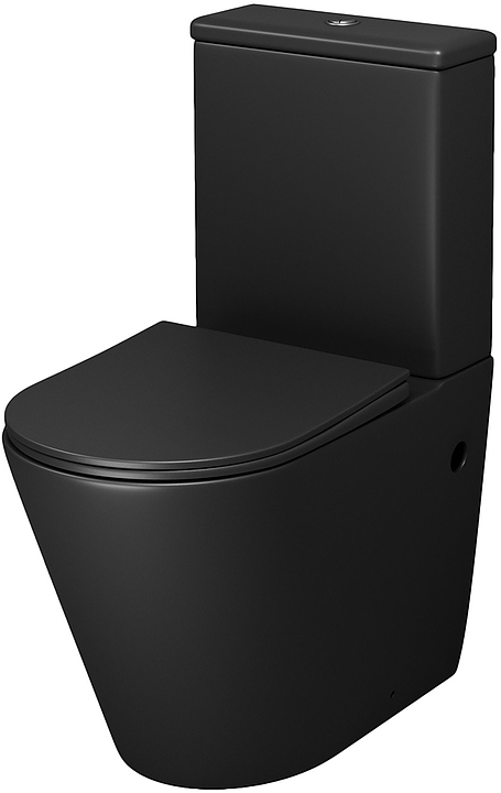 Унитаз напольный с крышкой-сиденьем Grossman Color GR-4480BMS черный матовый