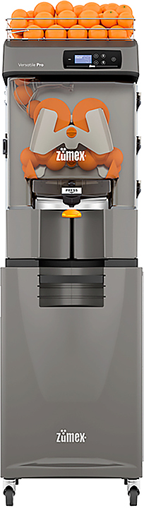 Соковыжималка автоматическая для цитрусовых Zumex Versatile Pro All-in-One UE, Silver c подиумом и с держателем