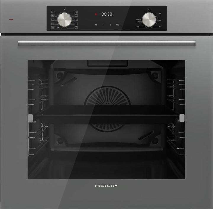 Духовой шкаф HiSTORY OE7710C.FGR дымчатый / стекло