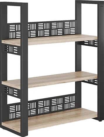 Стеллаж открытый КОБОР SО3-80/36 black/natural