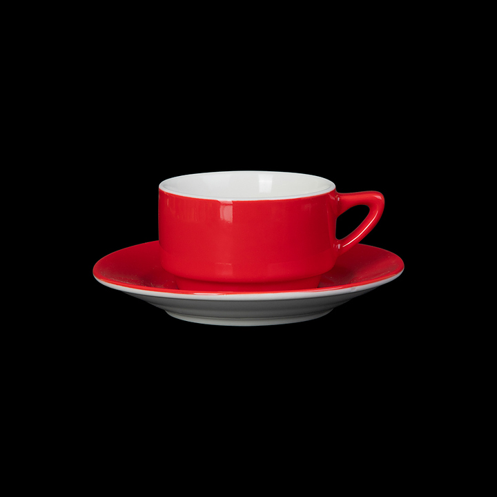 Кофейная пара Corone Gusto 7919/7920 100 мл (фарфор) красная