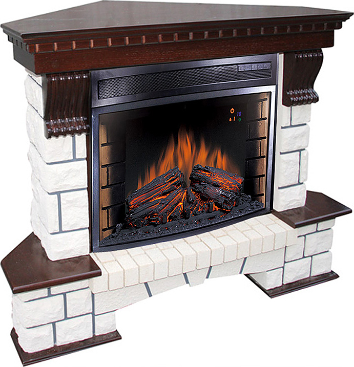 Портал Dimplex Pierre Luxe угловой белый под камин Symphony 26''