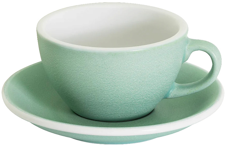 Кофейная пара Loveramics Egg Cappuccino C088-172BEM/192BEM 200 мл, изумруд (emerald)