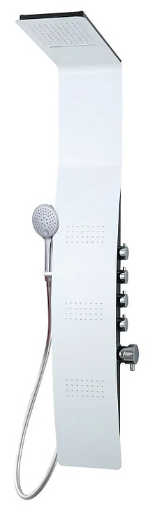 Панель душевая гидромассажная Taliente Amato TA-G-A04Wcr без излива, белый