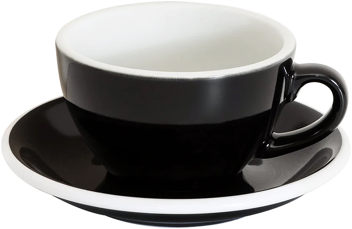 Пара кофейная Loveramics Egg C088-B082B 200 мл, черная