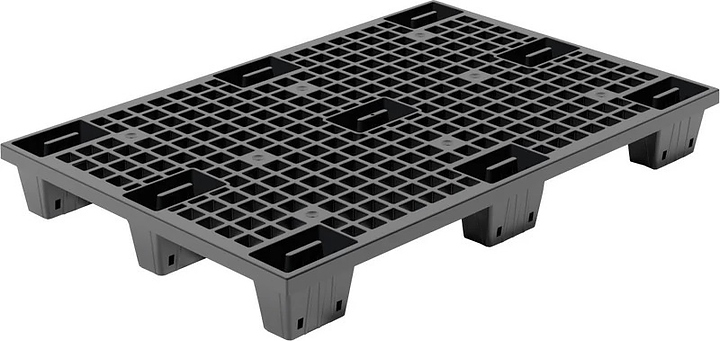 Паллет ТАРА.РУ TR 1208 LP ВС 1200x800х160 мм (перфорированный на 9 ножках)