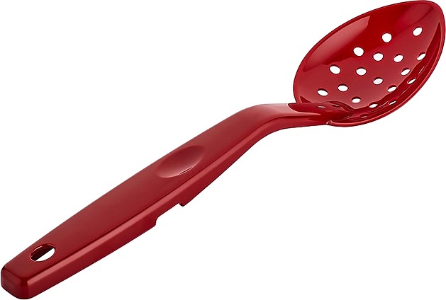 Ложка гарнирная Gastroplast GSK-02 l=29,5 см (поликарбонат) перфорированная красная