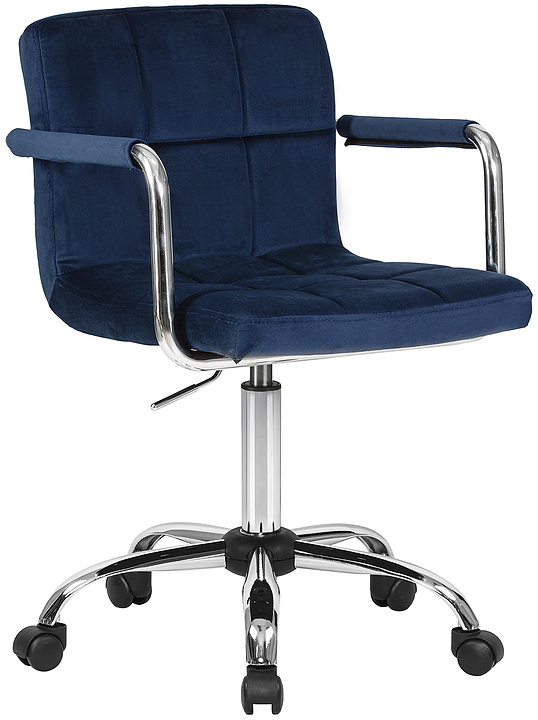 Кресло офисное для персонала DOBRIN 9400-LM-N TERRY (синий велюр) 2 шт.