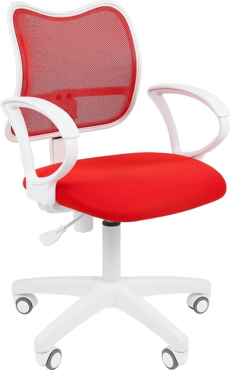 Кресло офисное Chairman 450 LT WHITE, красное