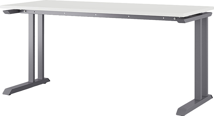 Стол офисный КОБОР L1-120/60 graphite/premium