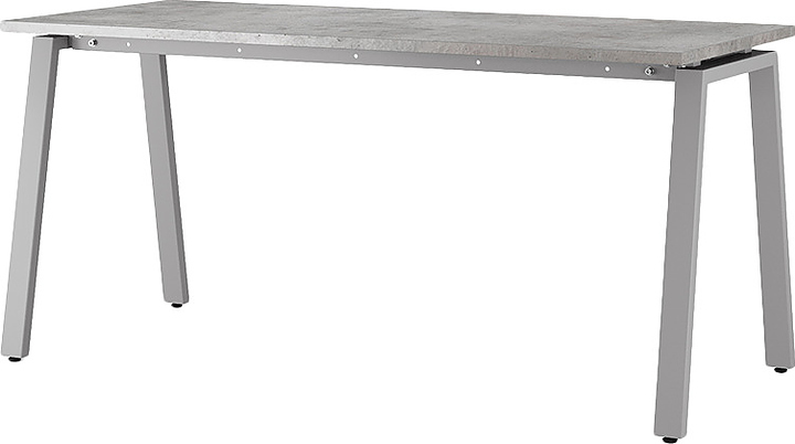 Стол офисный КОБОР A-180/80 aluminum/chicago