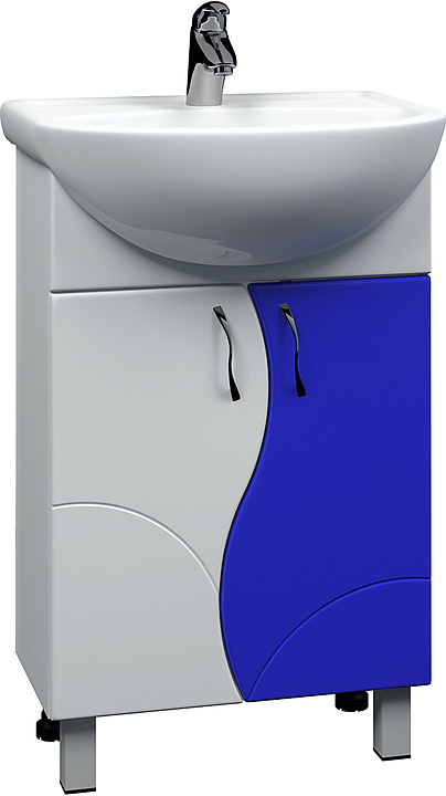 Тумба под раковину VIGO Alessandro 4-55 белый/синий