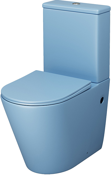 Унитаз напольный с крышкой-сиденьем Grossman Color GR-4480BSMS голубой матовый
