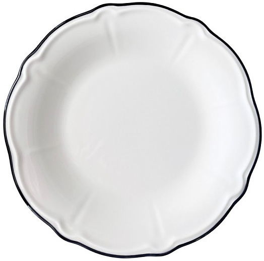 Тарелка основная ID Fine Line Black FLY21DZ10RIM 21 см