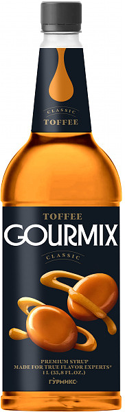 Сироп Gourmix 10416036 Тоффи 1 л (бутылка ПЭТ)