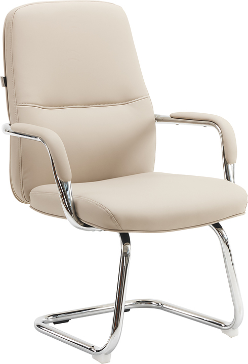 Кресло для посетителей Everprof Vesta CF (экокожа) бежевое