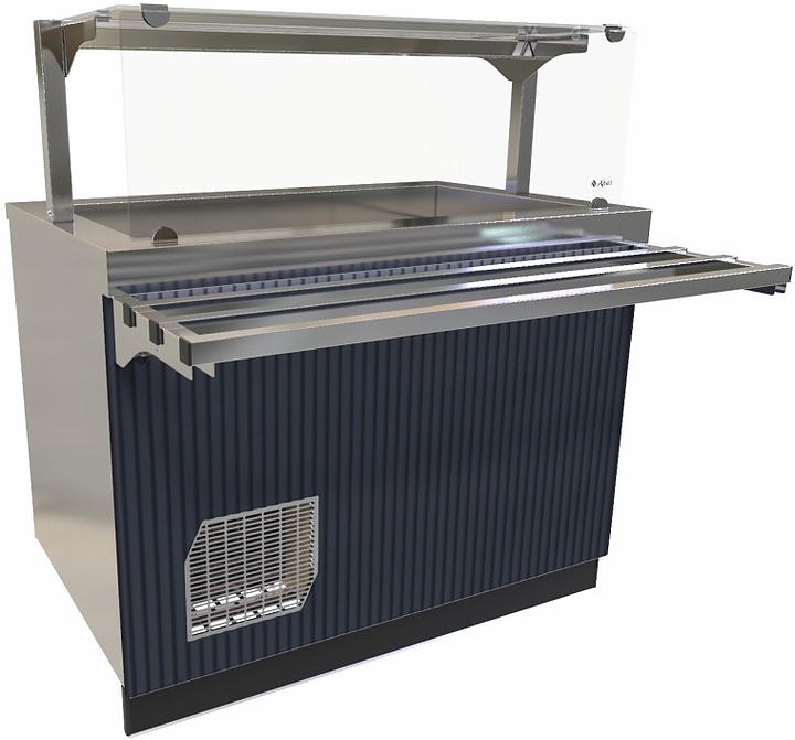 Прилавок-витрина холодильный Abat Сэйла ПВВ(Н)-70Е-НШ волна