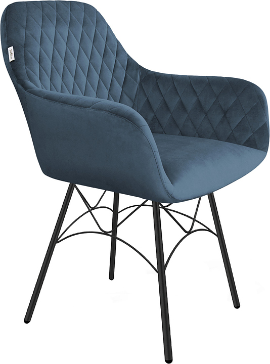 Стул Sheffilton SHT-ST38/S107 тихий океан / черный муар