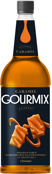 Сироп Gourmix 10416000 Карамель 1 л (бутылка ПЭТ)