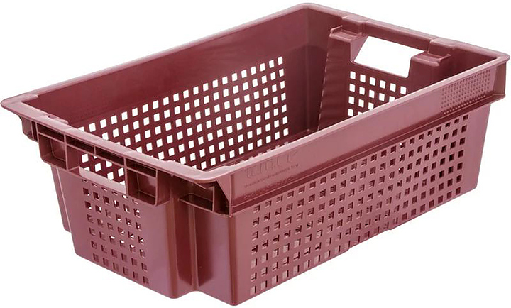 Ящик для овощей и фруктов ТАРА.РУ 102 600х400х200 мм красный