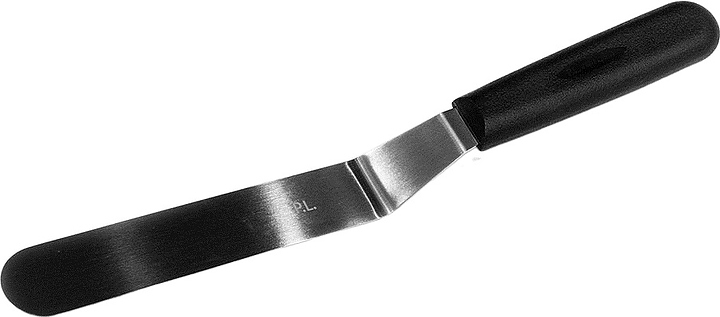 Лопатка кондитерская P.L. Proff Cuisine Chef Line 81279043 l=37,5 см с головкой 20х3,7 см изогнутая (нерж. сталь / пластик)