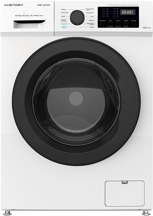 Стиральная машина HiSTORY HWMF 7442 SLW белая