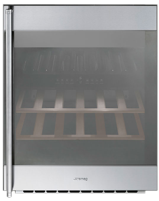 Встраиваемый винный шкаф SMEG CVI38X
