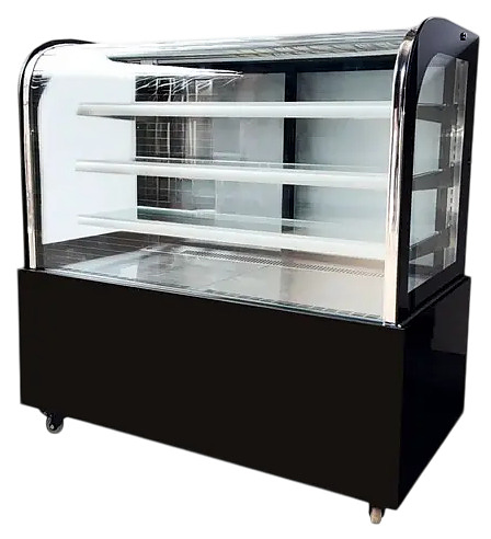 Витрина кондитерская CLSY Radius 120, 420 л черный