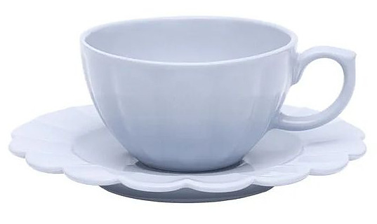 Пара чайная Oxford FLORA ASTER 152406 (чашка 220 мл и блюдце 16см) белый