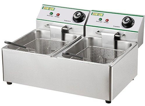 Электрическая фритюрница FIMAR Easyline FY88L  8+8 л настольная, нержавеющая сталь