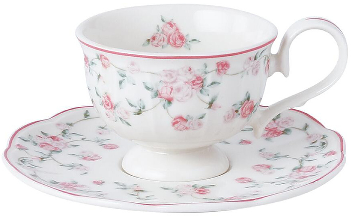 Чайная пара Noble Retro Ritz-La Vie En Rose 305608A+305010А-G001-K007 200 мл